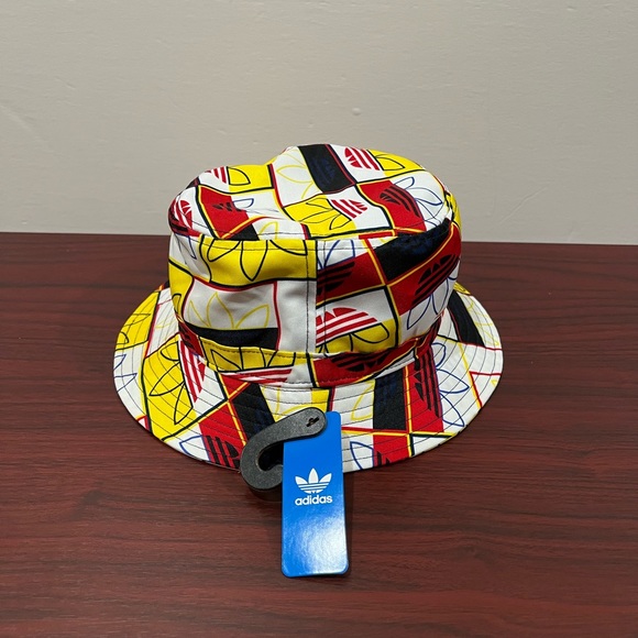 Adidas Bucket Hat, FZ8578, Yellow & Red - Picture 4 of 7